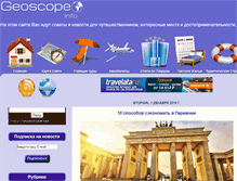 Tablet Screenshot of geoscope.info
